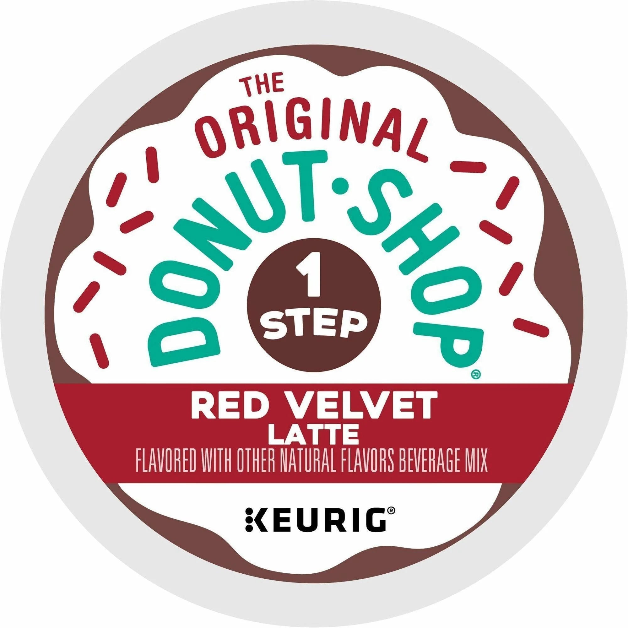 The Original Donut Shop K-Cup Red Velvet Latte 20 / Box Dark for Keurig Brewer (GMT9125) - Coffee
