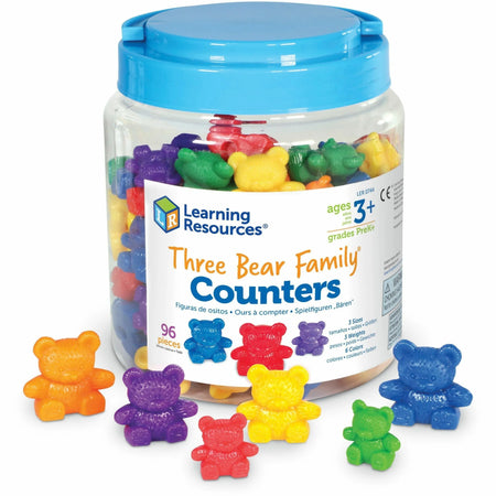 Three Bear Family Counters Set: Size Differentiation Learning Tool - Books & Activities