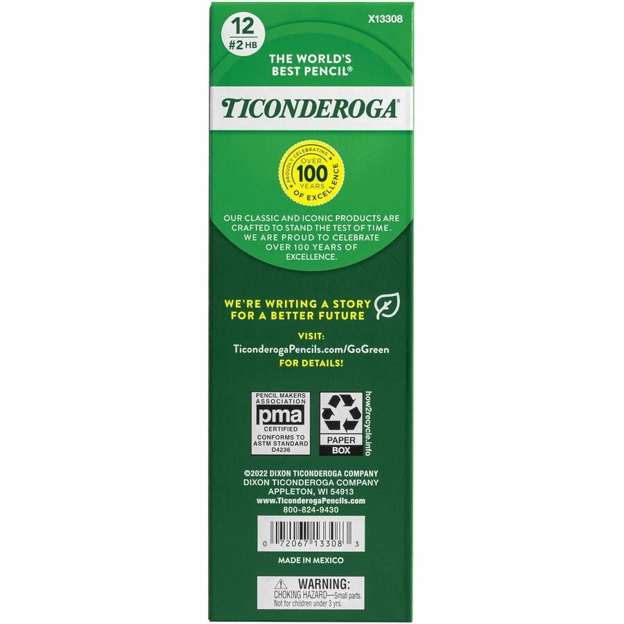 Ticonderoga Beginner No. 2 Pencils: Yellow Barrel 1 Dozen - Basic Supplies