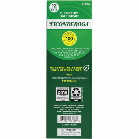 Ticonderoga Beginner No. 2 Pencils: Yellow Barrel 1 Dozen - Basic Supplies