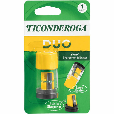 Ticonderoga DUO Pencil Sharpener - Multicolor - 1 Each - Sharpeners