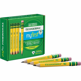 Ticonderoga My First Pencil: Graphite HB/#2 Broad Point Yellow Barrel - 36 Pack - Basic Supplies