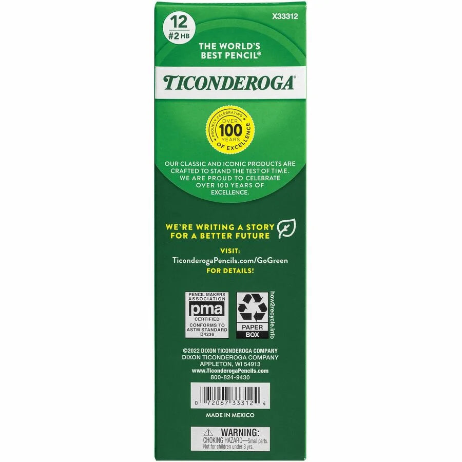 Ticonderoga My First Pre-Sharpened No. 2 Pencils - 1 Dozen Pack - Basic Supplies
