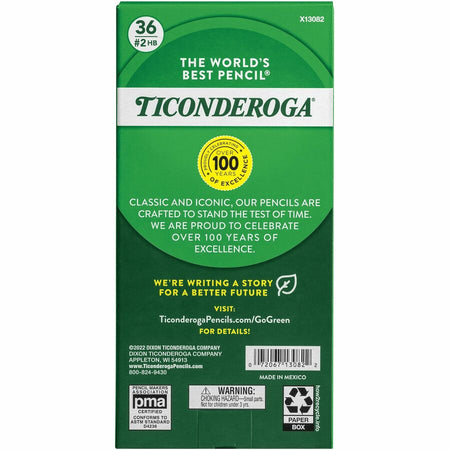 Ticonderoga My First Tri-Write No. 2 Pencils - Rear