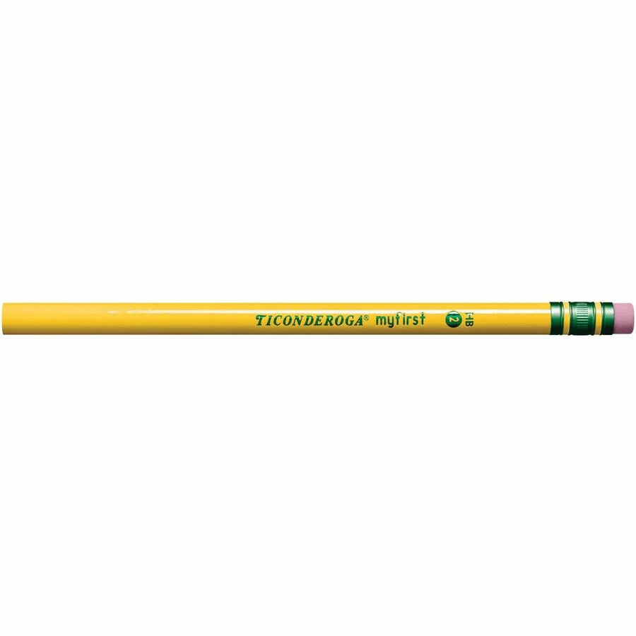 Ticonderoga My First Wood Pencil - #2 - Yellow Cedar Barrel - 36 Pack - Basic Supplies
