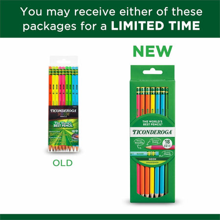 Ticonderoga Neon Pre-Sharpened No. 2 Pencils - Alternate-Image1