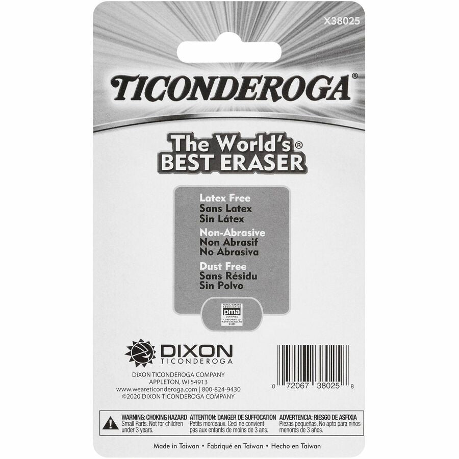 Ticonderoga Pencil Cap Erasers - Rear