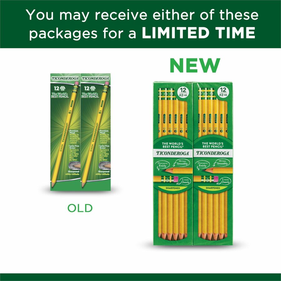 Ticonderoga Pre-Sharpened No. 2 Pencils - Alternate-Image1