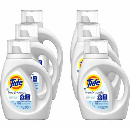 Tide Free & Gentle Liquid Detergent - 42 fl oz - Hypoallergenic Laundry Solution - Cleaning Supplies
