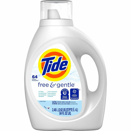 Tide Free & Gentle Liquid Detergent - Hypoallergenic Laundry Care - 84 fl oz - Cleaning Supplies