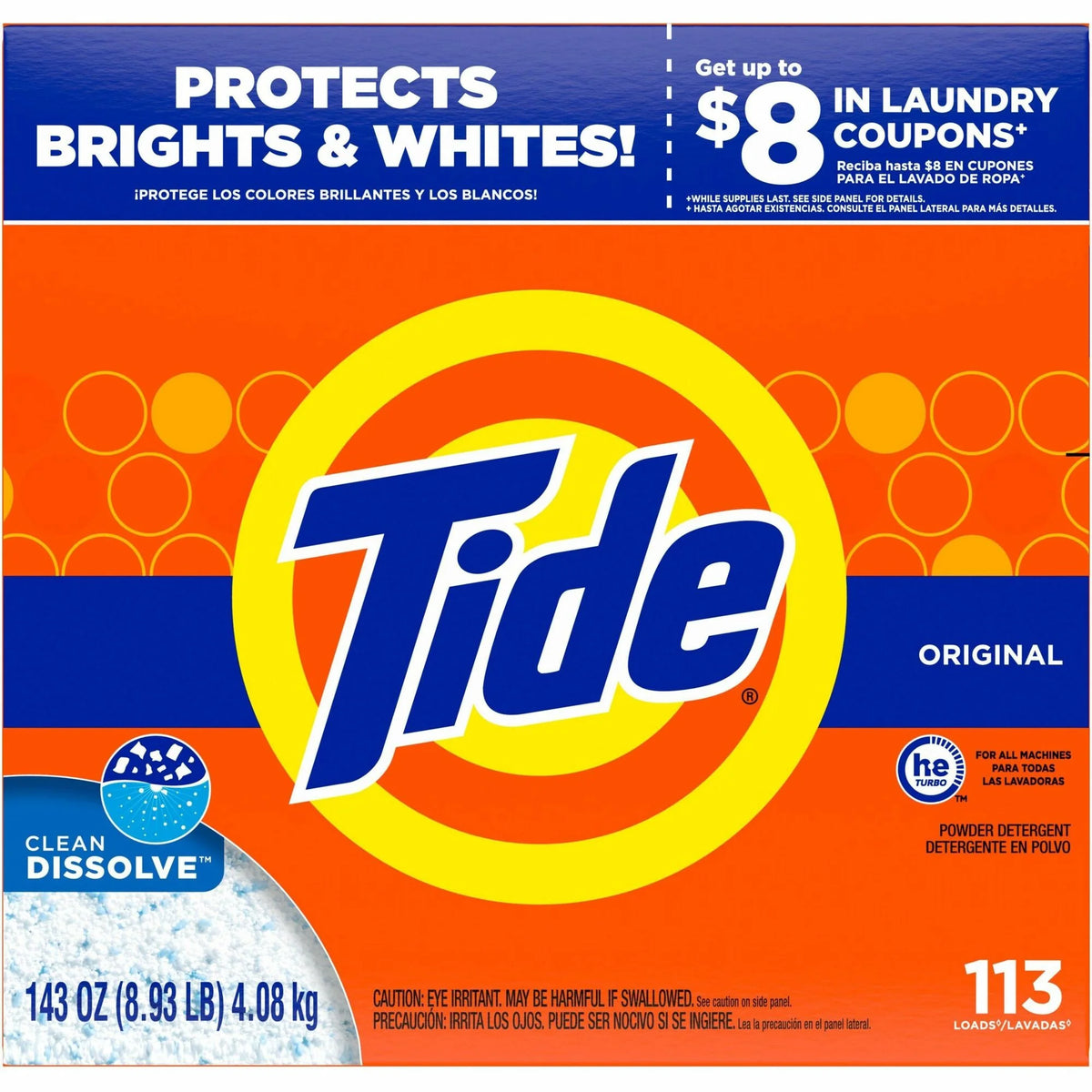 Tide Original Laundry Powder: Concentrated Formula - 143 oz - Scent - Cleaning & Supplies