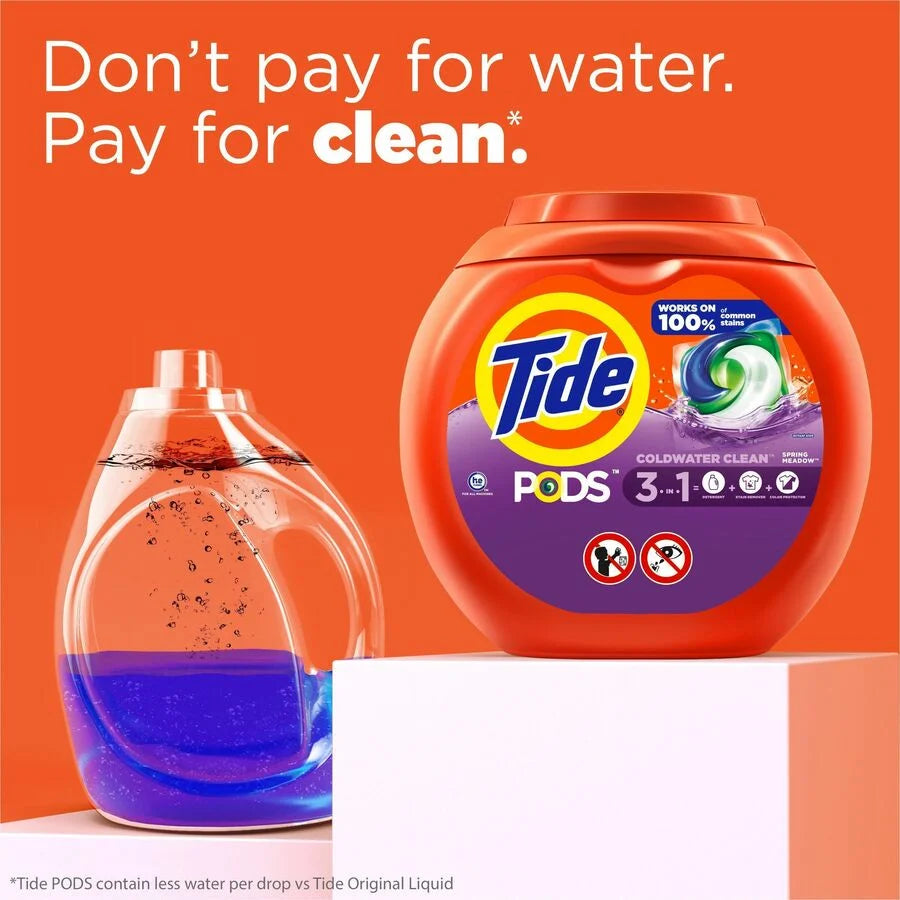 Tide Pods Laundry Detergent - Concentrated Spring Meadow Scent - 76/Pack - Cleaning & Supplies