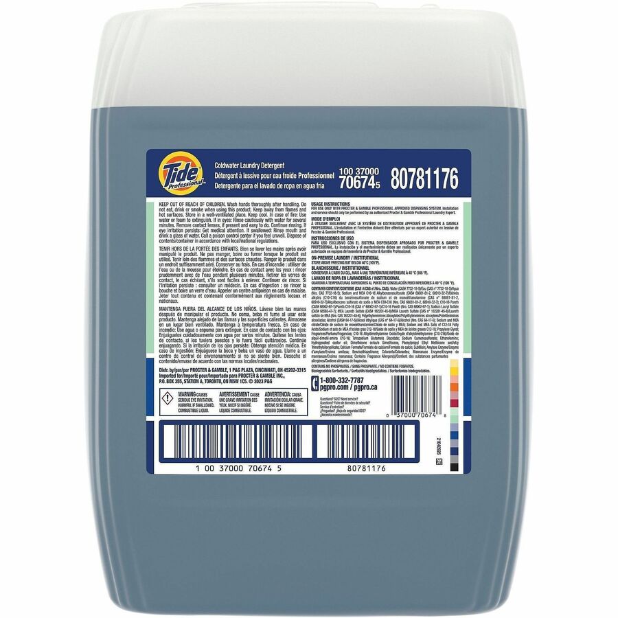 Tide Pro Line Coldwater Laundry Detergent - Rear