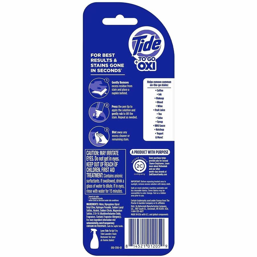 Tide To Go Stain Remover Pen - Rear