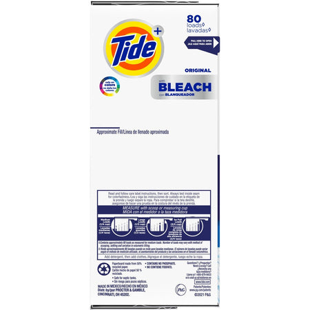 Tide Vivid Plus Bleach Detergent - Left