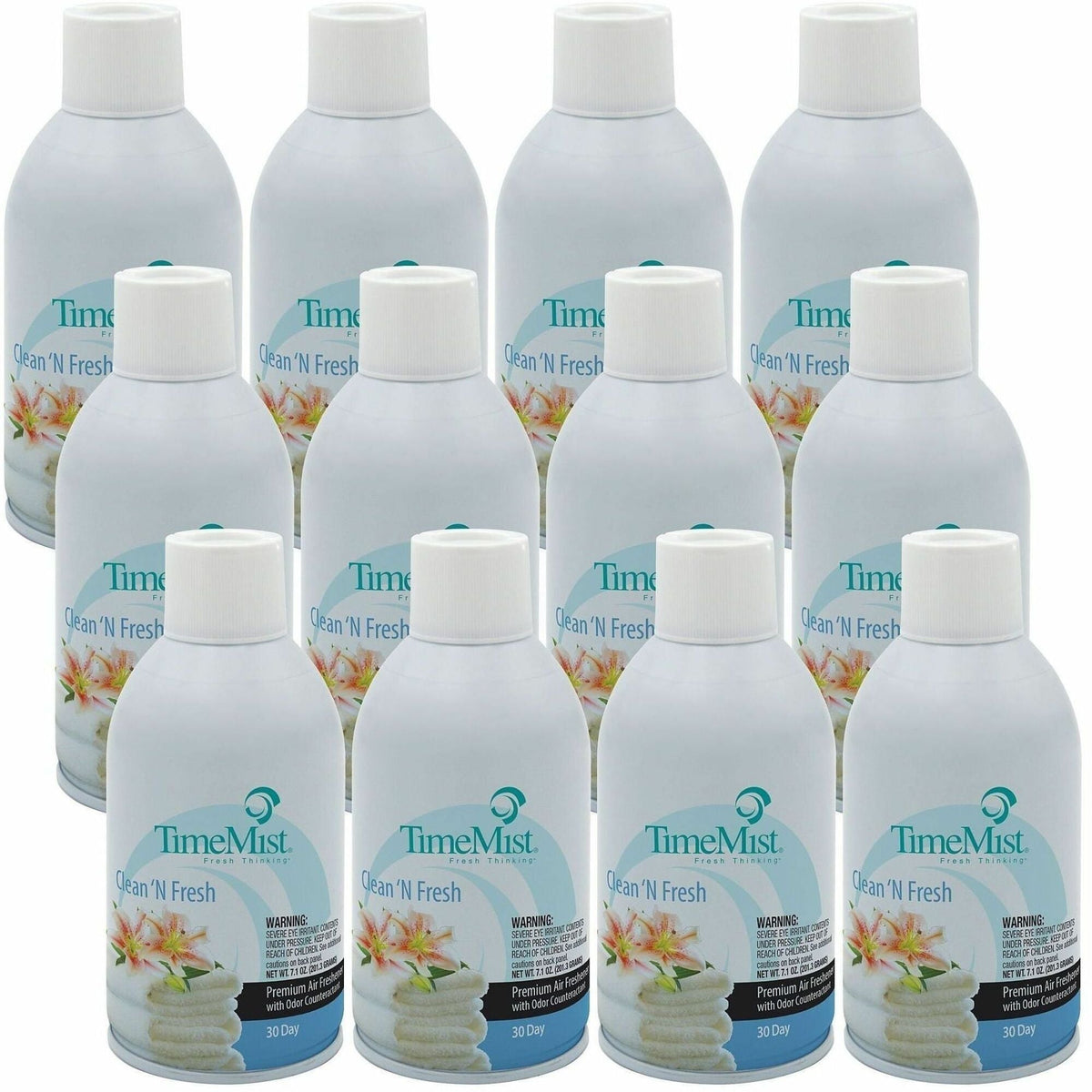 TimeMist Metered 30-Day Clean/Fresh Scent Refill - Spray - 6000 ft² - 6.6 fl oz (0.2 quart) - Fresh-N-Clean - 30 Day