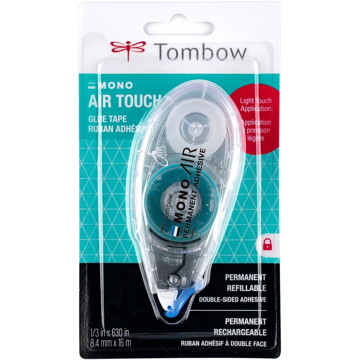 Tombow Air Touch Adhesive: 17.50 yd x 0.33’’ - Dispenser Included - General Purpose/Office Tape