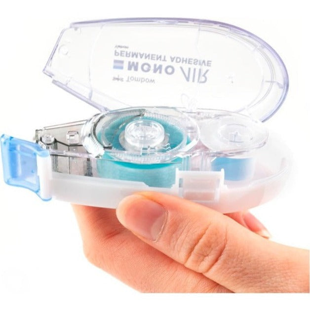 Tombow Refill 2-Pack MONO Air Touch Adhesive - 17.50 yd Length x 0.33’’ Width - White - 2 / Pack - Double-Sided Tape