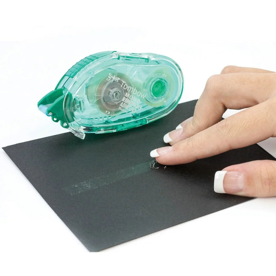 Tombow Mono Removable Adhesive Applicator - Clear Dispenser - Tear Proof - 13.12 yd x 0.33’’ - Tape Dispensers