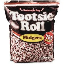 Tootsie Roll Midgees Candy: Assorted Flavors in 5 lb Resealable Container - Sweets