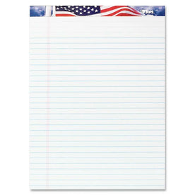 TOPS American Pride Writing Tablets: 50 Sheets 0.34’’ Ruled - 8.5’’ x 11.75’’ - White Paper - Letter Legal & Jr. Pads