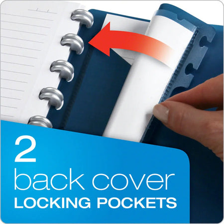 TOPS Ampad Versa Crossover Notebook - Letter Size Navy Poly Cover - Notebooks