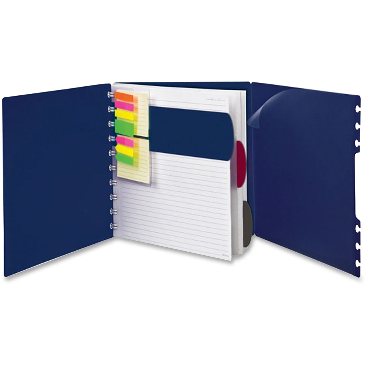 TOPS Ampad Versa Crossover Notebook - Letter Size Navy Poly Cover - Notebooks