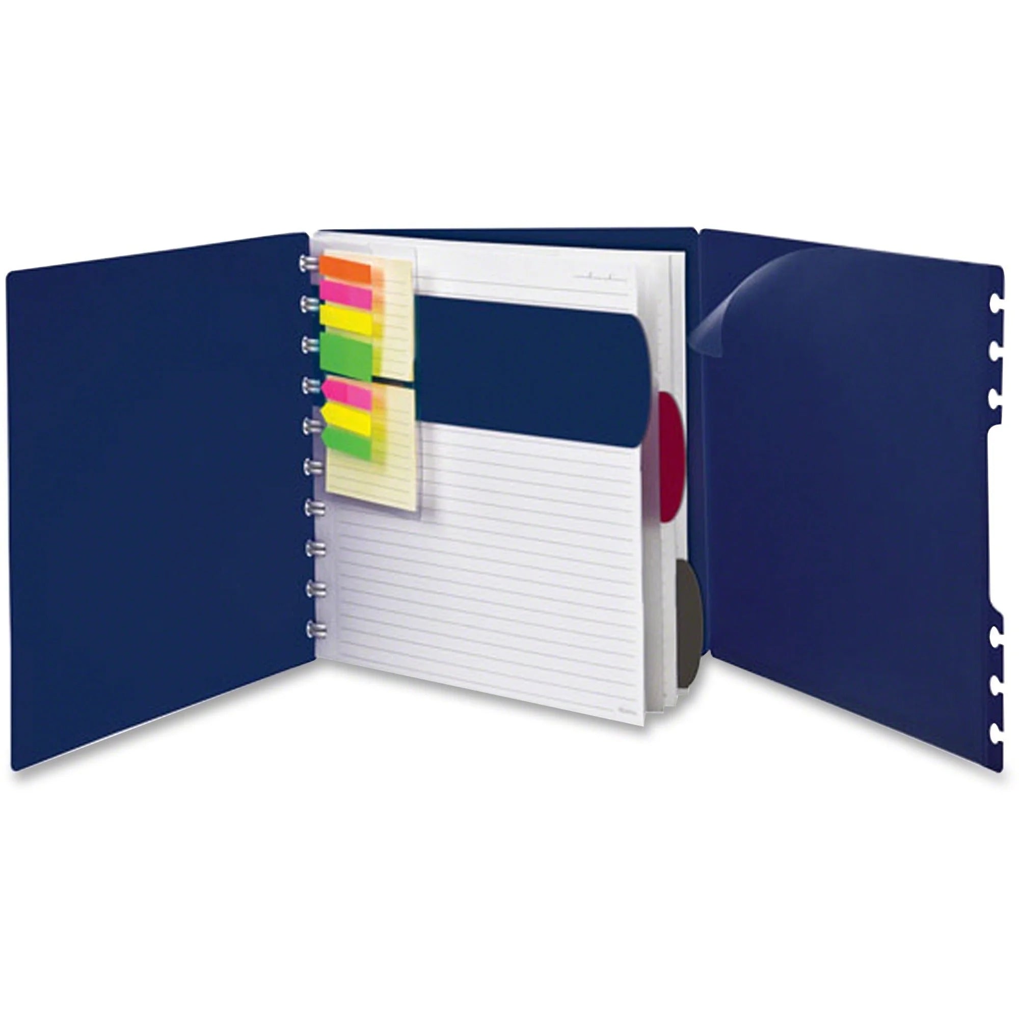 TOPS Ampad Versa Crossover Notebook - Letter Size Navy Poly Cover - Notebooks