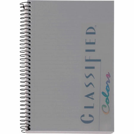 TOPS Classified Business Notebooks: Letter Size 100 Sheets Graphite Plastic Cover - Notebooks