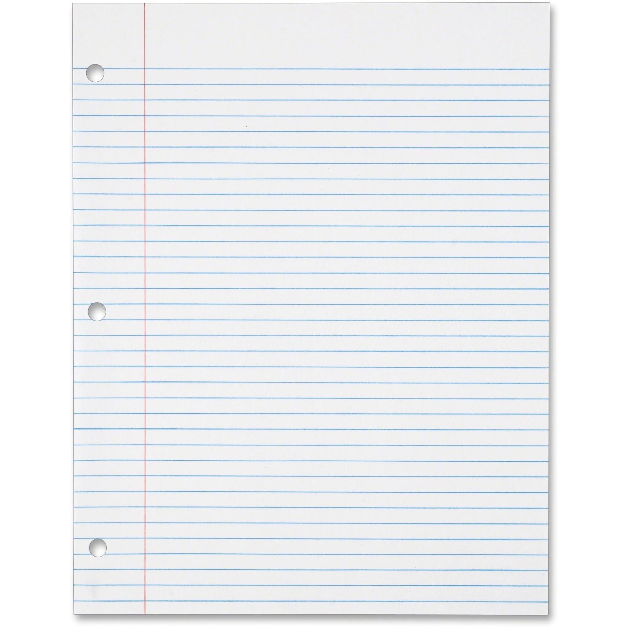 TOPS College-Ruled Filler Paper - 500 Sheets 16 lb - Letter Size