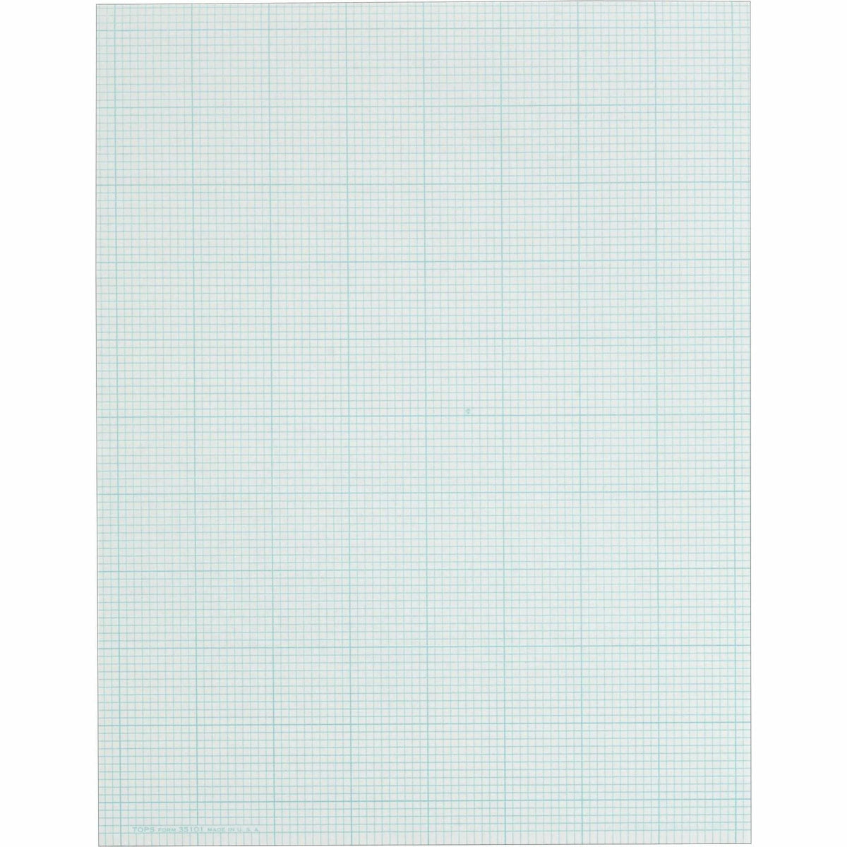 TOPS Cross-Section Pad: 50-Sheet Glue Pad with Blue Margin - Graph Paper