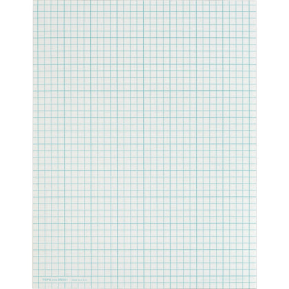 TOPS Cross Section Pad: Letter Size 50 Sheets Glue Both Side Ruling Surface - Graph Paper