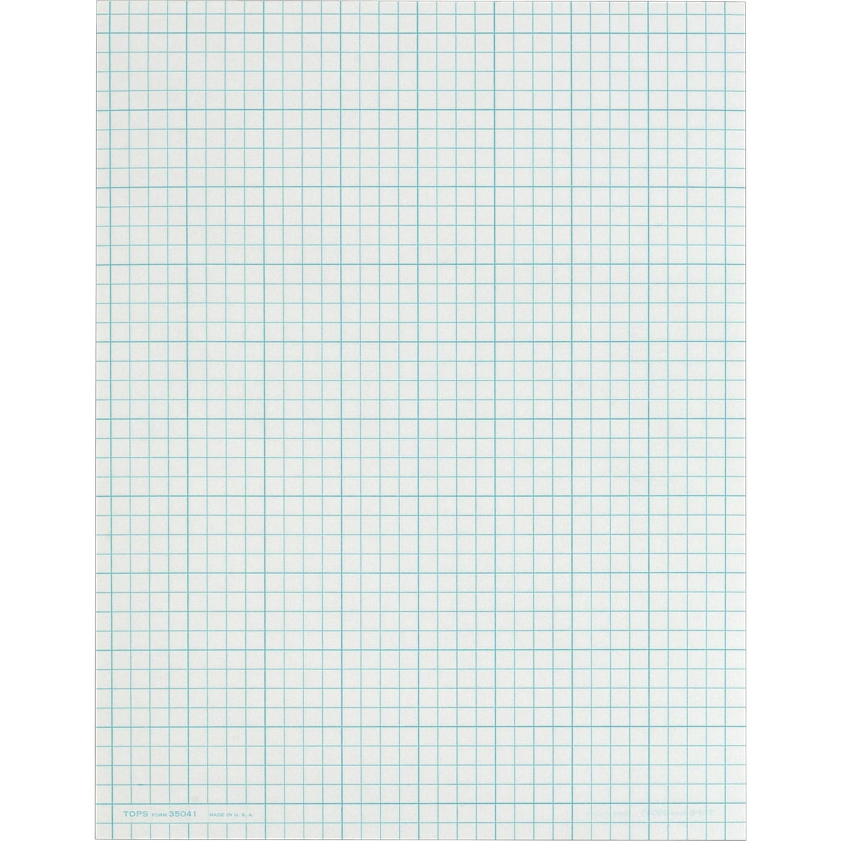 TOPS Cross Section Pad: Letter Size 50 Sheets Glue Both Side Ruling Surface - Graph Paper