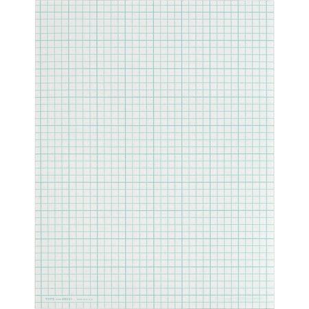 TOPS Cross Section Pad: Letter Size 50 Sheets Glue Both Side Ruling Surface - Graph Paper