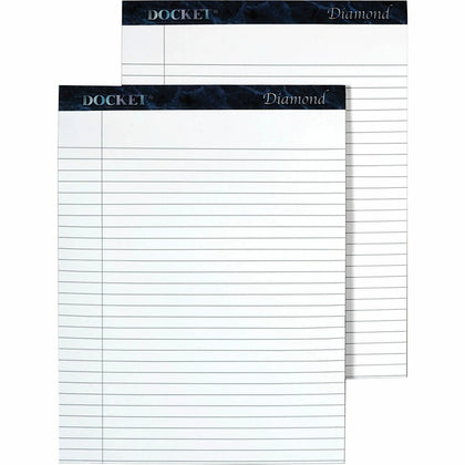 TOPS Docket Diamond Notepads: Premium Quality Watermark Double Stitched - Letter Legal & Jr. Pads