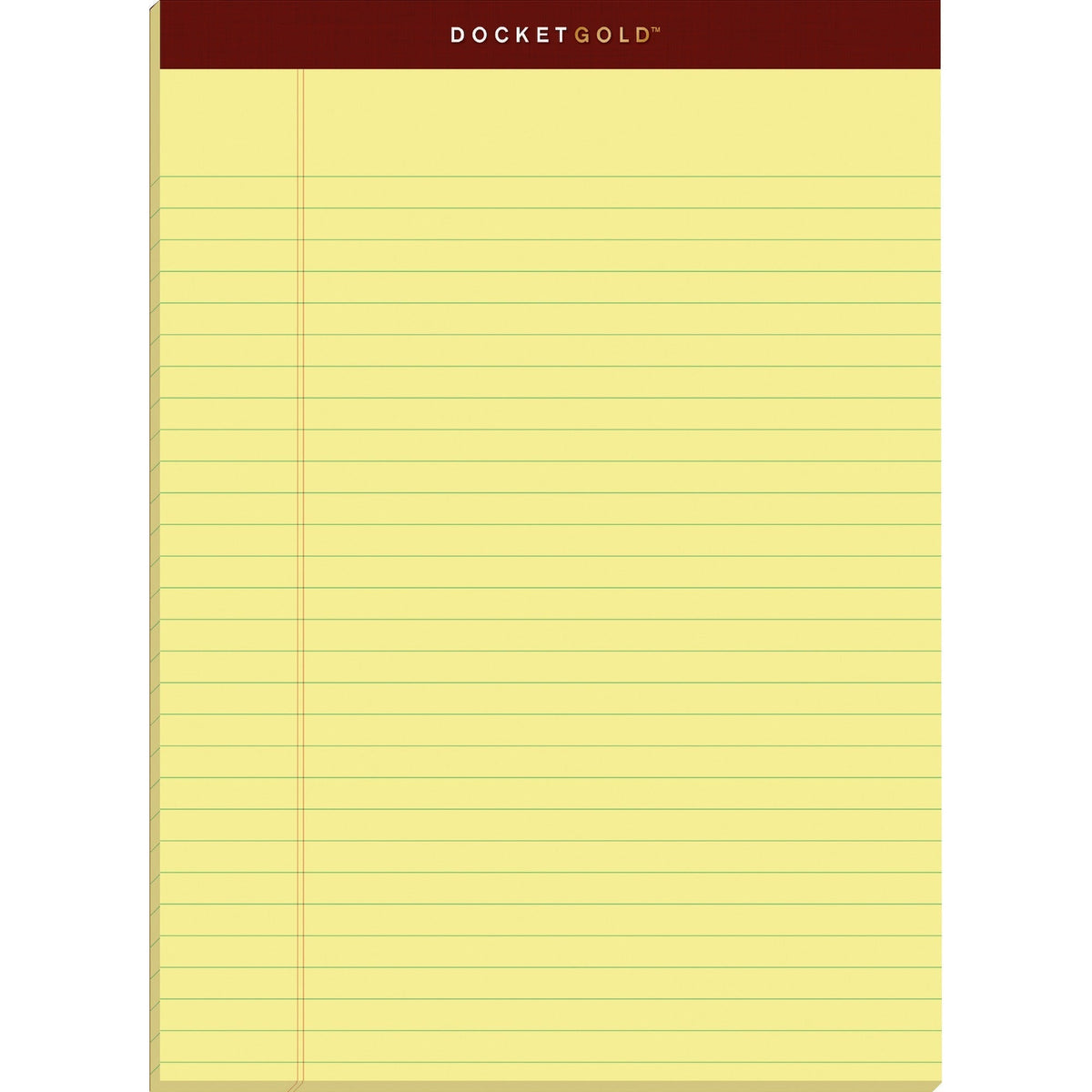 TOPS Docket Gold Legal Pads - Letter - 2000