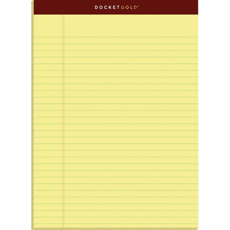 TOPS Docket Gold Legal Pads - Letter - 2000