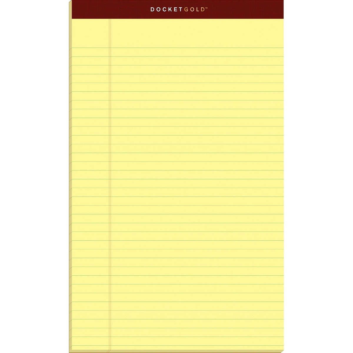 TOPS Docket Gold Legal Pads - Legal - 2000