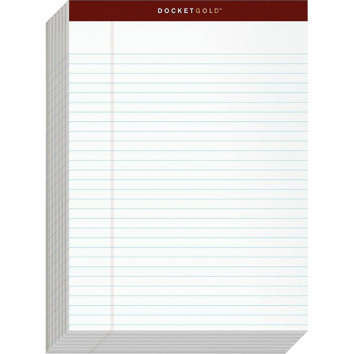 TOPS Docket Gold Legal Ruled White Legal Pads - 2000