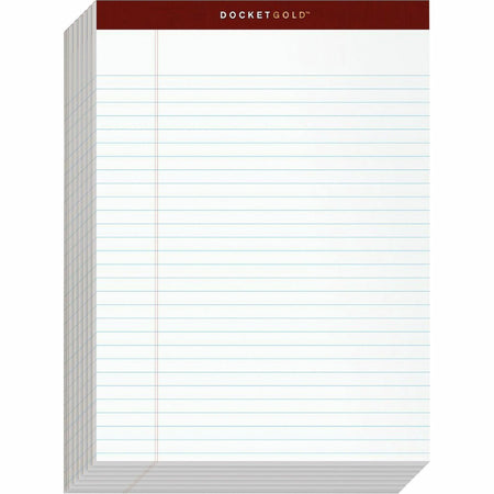 TOPS Docket Gold Legal Ruled White Legal Pads - 2000