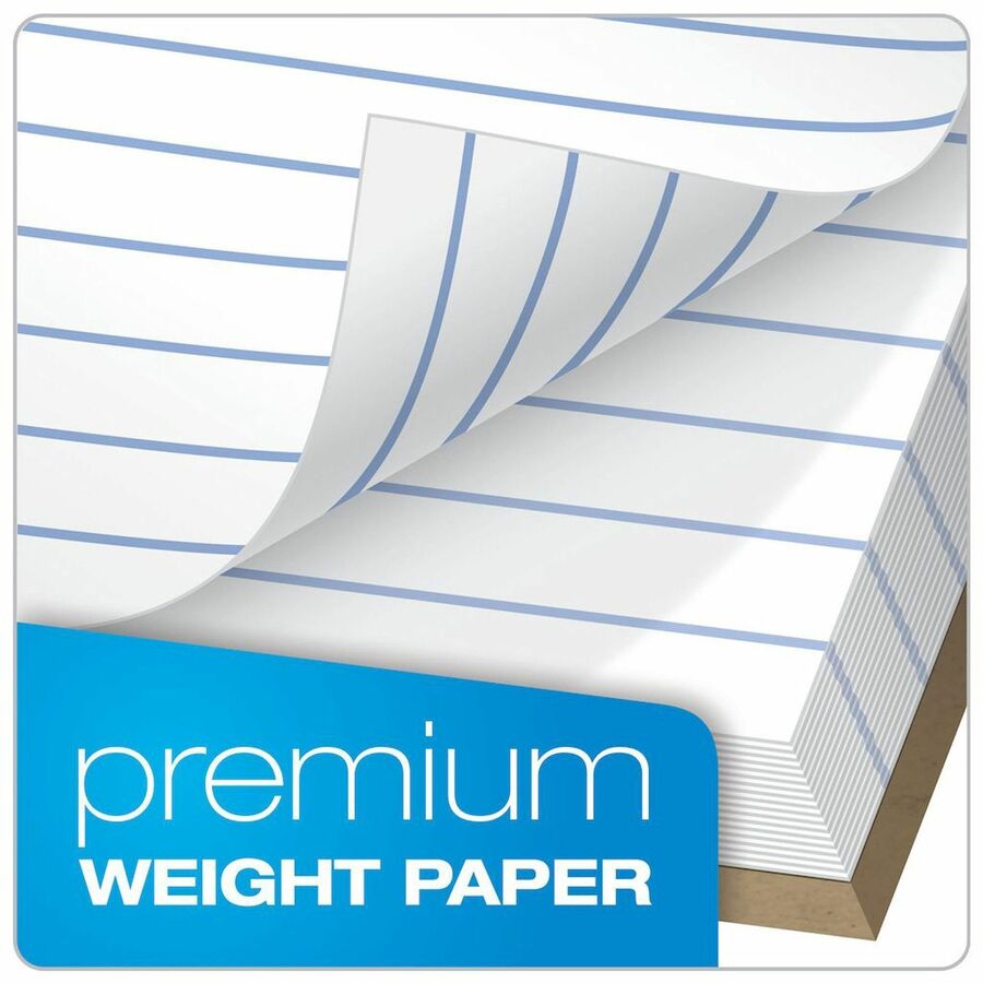 TOPS Docket Gold Legal Ruled White Legal Pads - Alternate-Image1