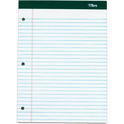 TOPS Docket Legal Pads - 100 Sheets Double Stitched 0.34’’ Ruled - 6/Pack - Letter & Jr.
