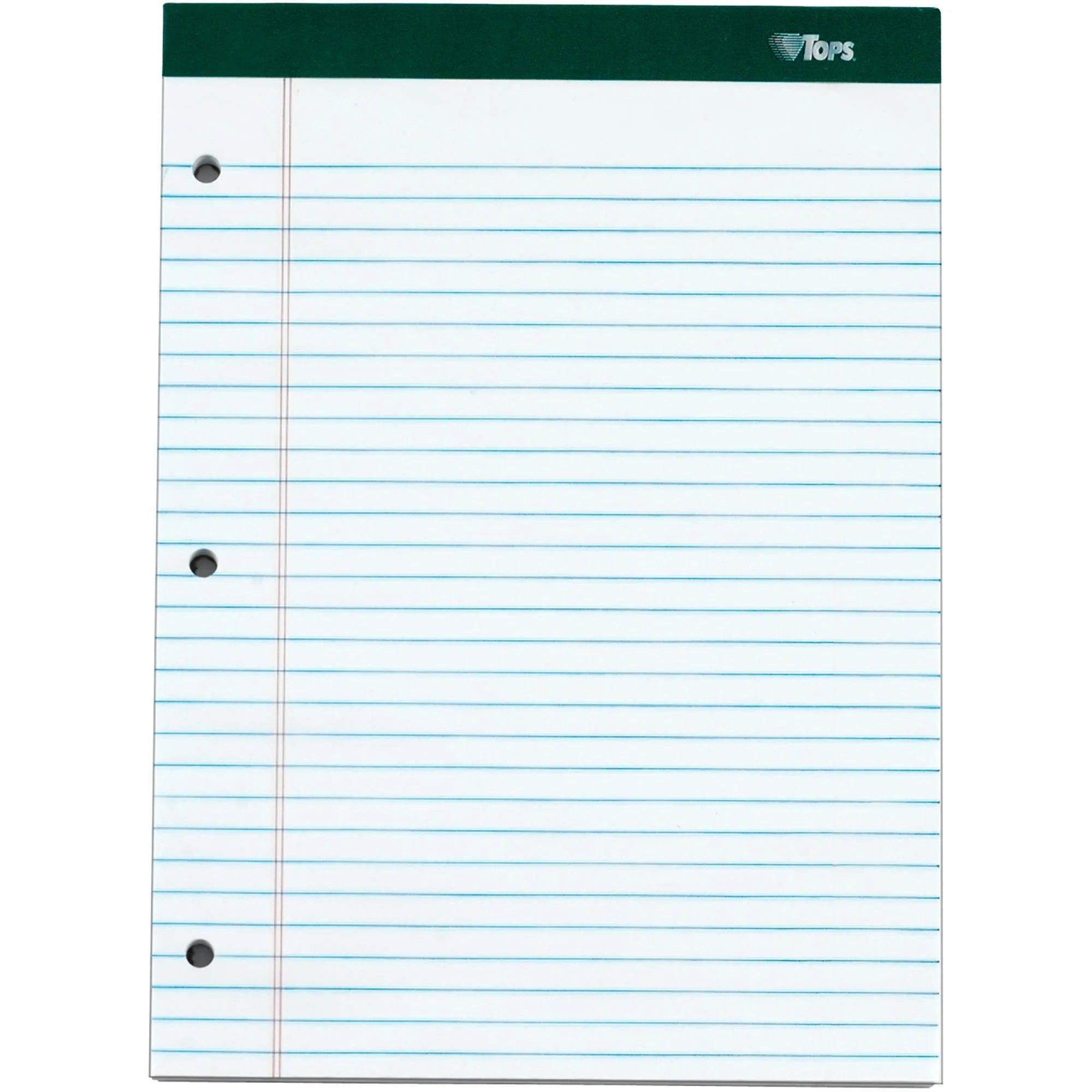 TOPS Docket Legal Pads - 100 Sheets Double Stitched 0.34’’ Ruled - 6/Pack - Letter & Jr.