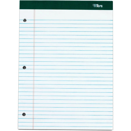 TOPS Docket Legal Pads - 100 Sheets Double Stitched 0.34’’ Ruled - 6/Pack - Letter & Jr.