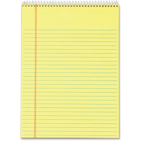 TOPS Docket Legal Pads - Letter Size - Canary Paper - 70 Sheets - Wirebound - 3 Pack - Board & Easel Accessories