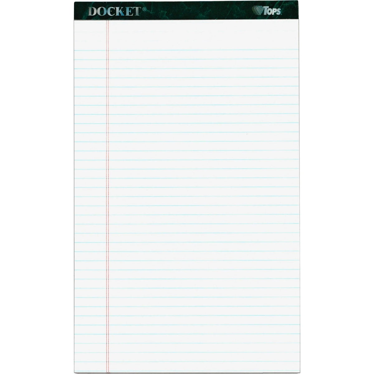 TOPS Docket Letr Legal Pads: Double Stitched 0.34’’ Ruled - 12 Pack - Letter & Jr. Pads
