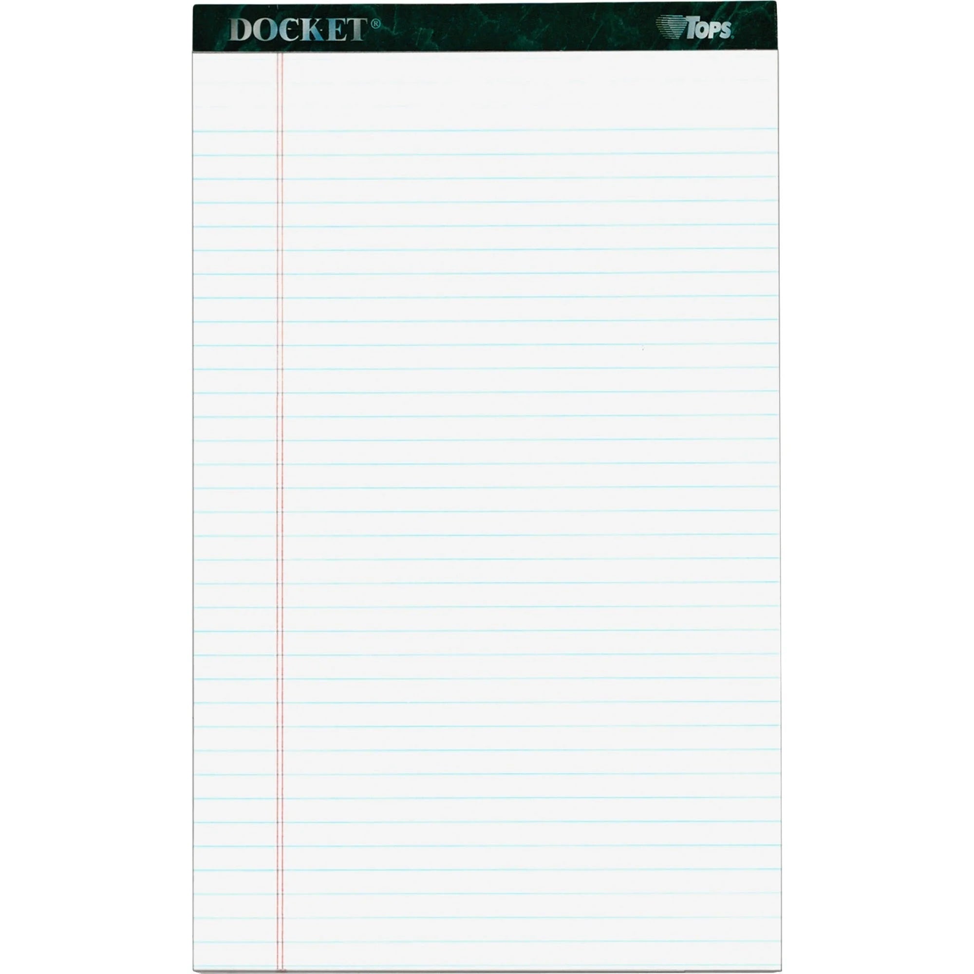 TOPS Docket Letr Legal Pads: Double Stitched 0.34’’ Ruled - 12 Pack - Letter & Jr. Pads