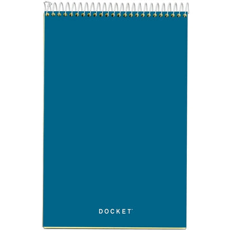 TOPS Docket Steno Book: 100 Sheets 6x9 Canary Paper Forest Green Cover - Notebooks
