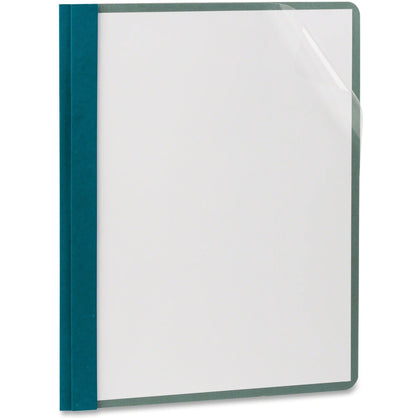 TOPS EarthWise Letter Recycled Report Cover: Blue Clear Front Sturdy - 100% - 25/Box - Covers