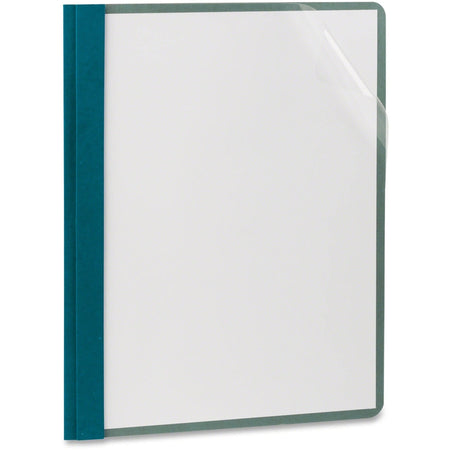 TOPS EarthWise Letter Recycled Report Cover: Blue Clear Front Sturdy - 100% - 25/Box - Covers
